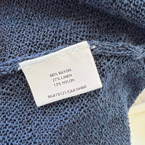 Eileen Fisher Navy Blue Sweater Size Petite Small - Picture 4 of 4